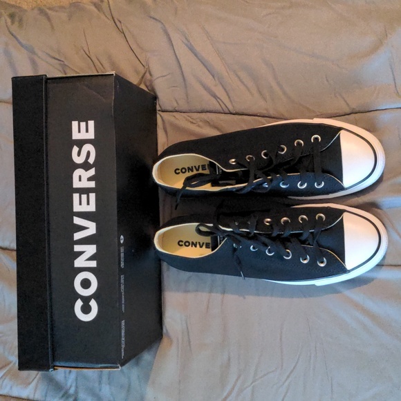 SOLD Converse CTAS Lift Lo Platform Sneakers in Black sz 10 NEW - Picture 8 of 10